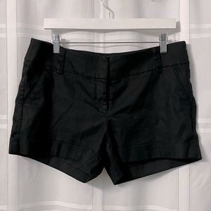 Express Black Linen Shorts